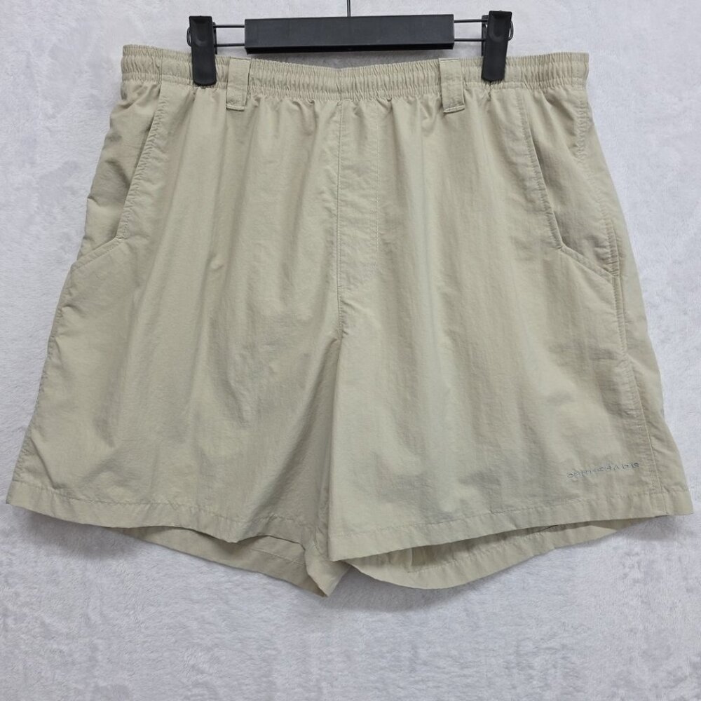 Columbia PFG Omni-Shade Backcast III UPF50 Swim Shorts Beige Men's Size LG Lined